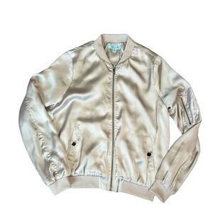 She + Sky lightweight silvery sheen fashion glam jacket size small